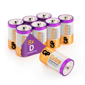 D MONO BATTERIJEN 8-PACK